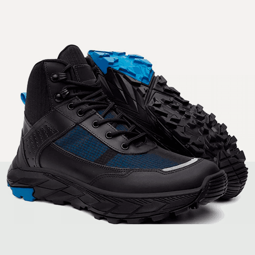 BOTA ADVENTURE MASCULINA VNT ULTRA PRETO E AZUL