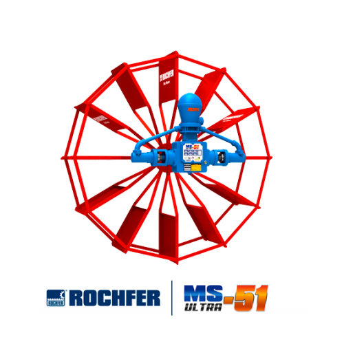 Bomba Rochfer Ultra-51 + Roda D'água 1,65 x 0,48 m Pás Planas
