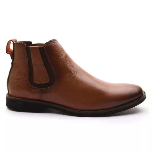 Botina em Couro Masculina Floater Havana - 601004-... - AGRESSIVO