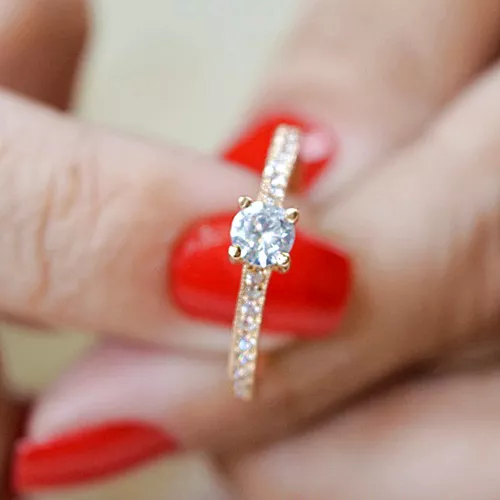 ANEL DE OURO 18K - OURO ROSE