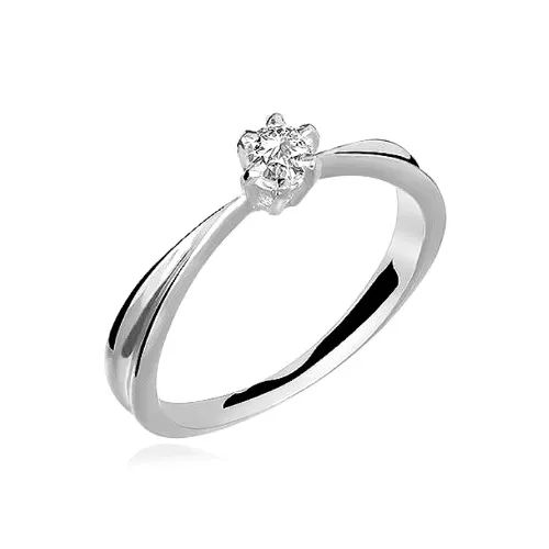 ANEL OURO BRANCO 18K - DETERMINADA
