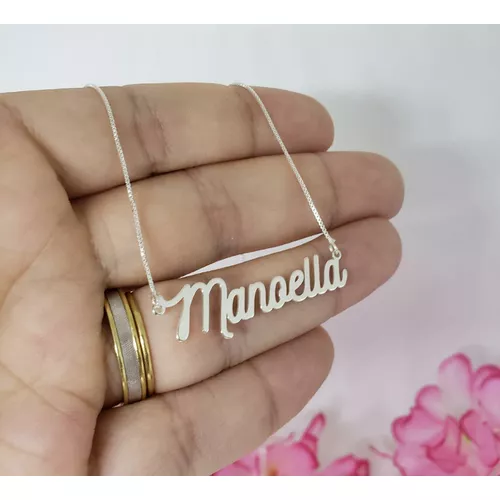 Colar Em Prata 925 Personalizado Nome - 980.01 - A S JOIAS E SEMIJOIAS