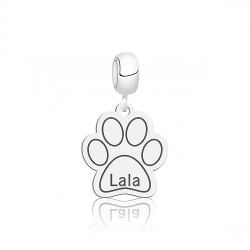 Berloque Personalizado Pata De Cachorro Em Prata 9... - A S JOIAS E SEMIJOIAS