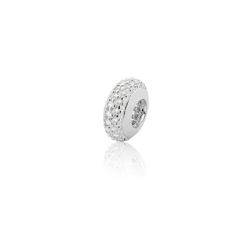 Berloque Separador 5,0mm Zirconia Branca Em Prata ... - A S JOIAS E SEMIJOIAS