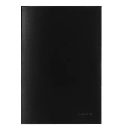 Placa 4x2 Cega Preto Fosco Ebony Clean Margirius | Broketto