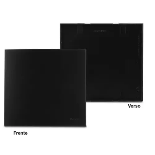 Placa 4x4 Cega Preto Fosco Ebony Clean Margirius | Broketto