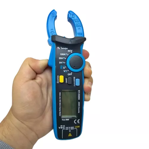 Alicate Amperímetro Digital Mini Cat III True RMS Minipa