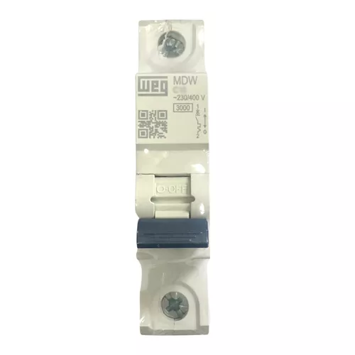 Mini Disjuntor Weg 10A Unipolar Monopolar Din C MDW-C10 | Broketto