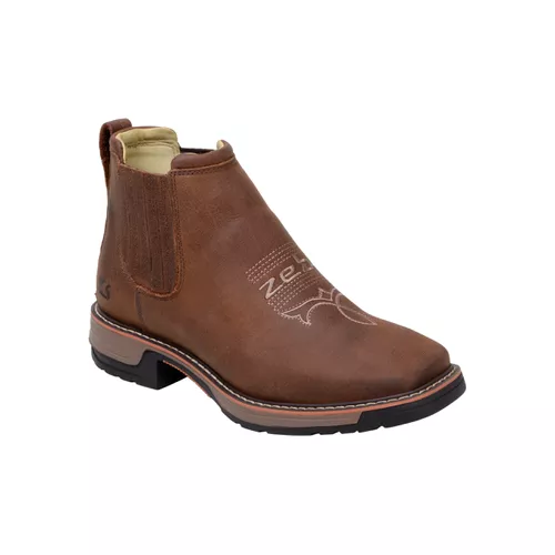 BOTINA COURO MASCULINA ZEBU ORIGINAL WHISKY 56060 | Cia da Botina
