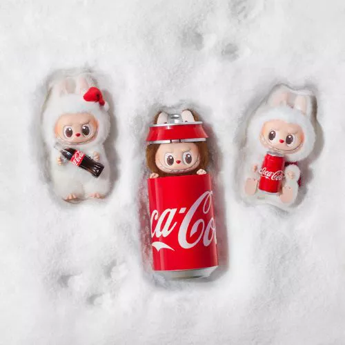 Labubu Coca-Cola THE MONSTERS2体セット Colecionável Exclusivo Labubu Coca-Cola The Monsters – White Color