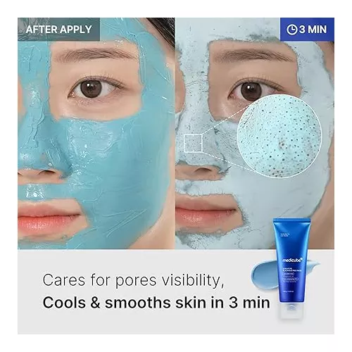 MEDICUBE Zero Pore Blackhead Mud Facial Mask - Skin Cooling & Pore