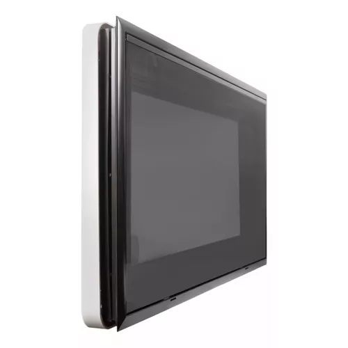 Janela basculante de acrilico 1200X500 com blackout e antimosca Aluminio Retangular RETA