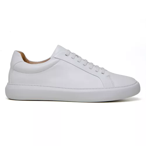Tênis Spezia Masculino Couro Branco - GIANNO