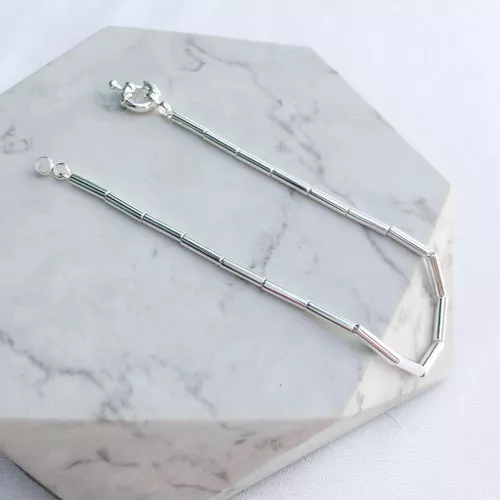 Pulseira Canutilhos Finos Folheado em Prata 925 - IAIÁ Semijoias