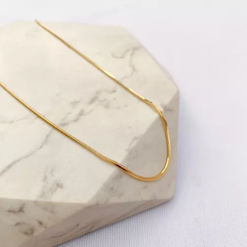 Colar Choker Diamantada Fina Folheado em Ouro 18k - IAIÁ Semijoias