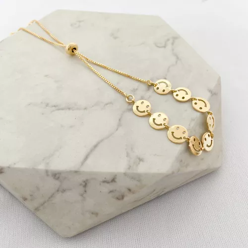 Pulseira Smile Folheado em Ouro 18k - IAIÁ Semijoias