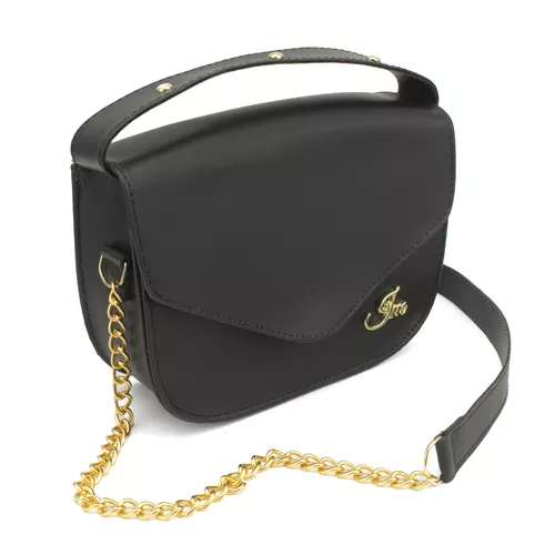 Bolsa Feminina Ella Pequena Tiracolo Preto - Immateriale Bolsas