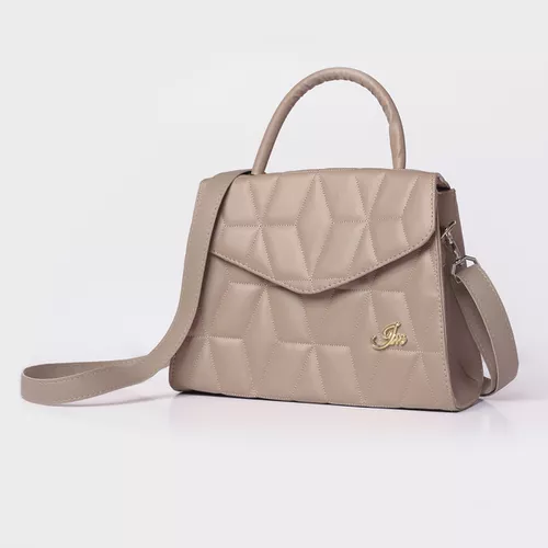 Bolsa Encanto Bordada Tiracolo Nude - Immateriale Bolsas