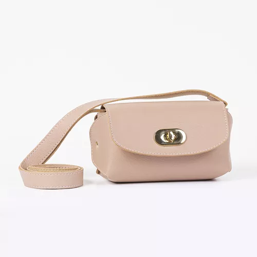 Bolsa Feminina Vic Tiracolo Nude - Immateriale Bolsas