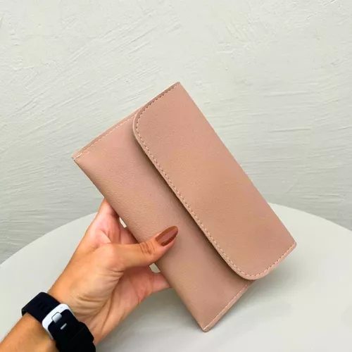 Carteira Porta Óculos/Documentos/Celular Nude - Immateriale Bolsas