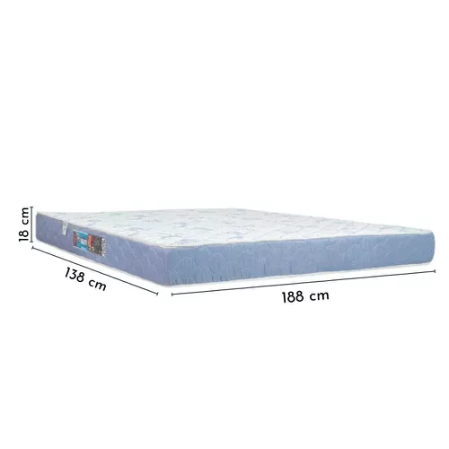 Colchão Casal Espuma D45 Castor Sleep Max 138x188x18 | Incasa Móveis