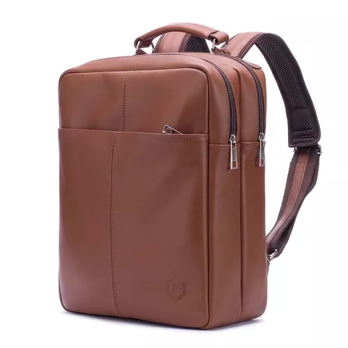 Mochila em Couro Com Suporte Para Notebook Removível | JFECOURO