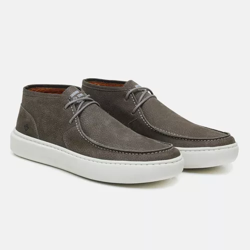 Bota Masculina Cano Baixo Lecas Toronto Cinza - LECAS