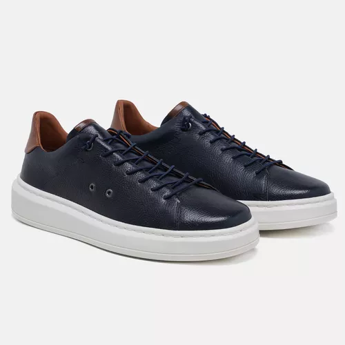 Tênis Lecas Floter Azul Marinho/Caramelo - LECAS