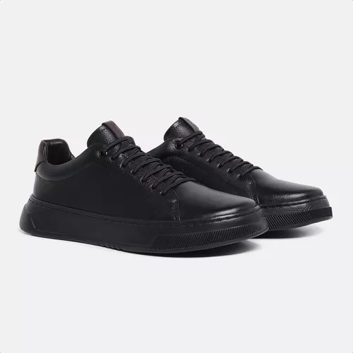 Tênis Lecas Floter Preto/Naturale Marrom - LECAS