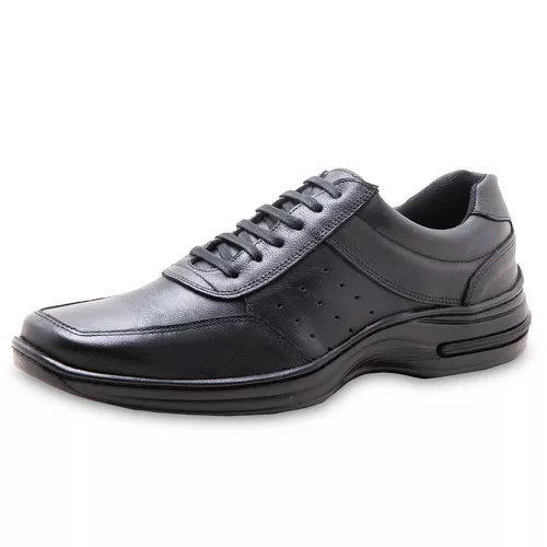 Sapatênis Masculino confortável em couro - Z03 Pre... - LEEFOOT