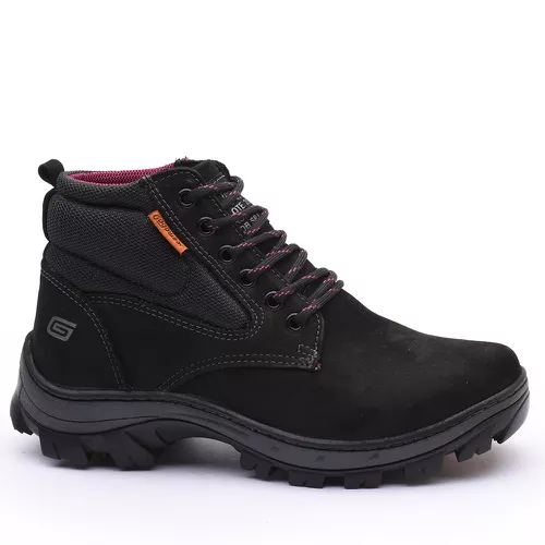 Bota coturno de segurança EPI´s em Couro ref. Dust... - LEEFOOT