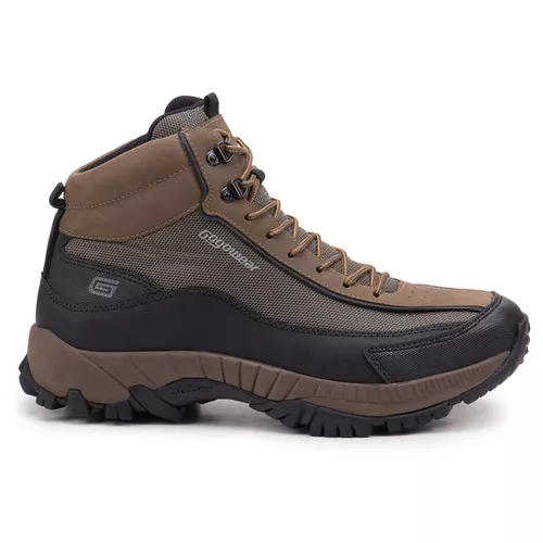 Bota Adventure Vibram em Couro Spock Musgo - Spoc... - LEEFOOT
