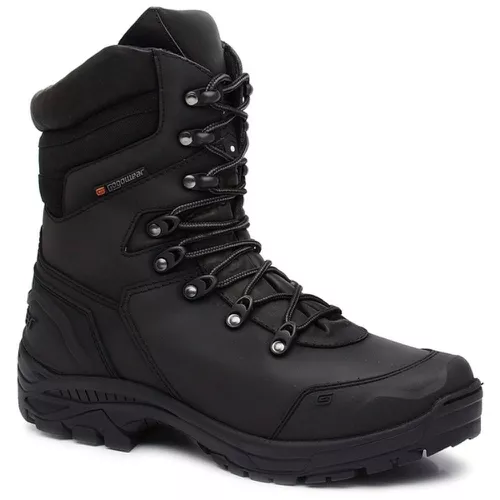 Bota coturno de segurança EPI´s em Couro ref. Bope... - LEEFOOT