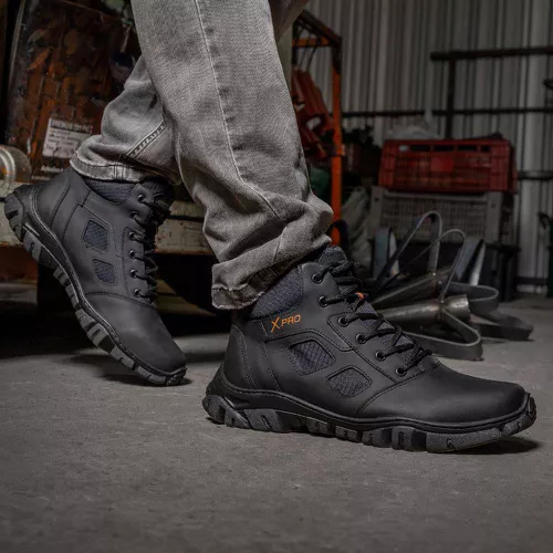 Bota Adventure em Couro GW23 grafite - GW23 Embor... - LEEFOOT