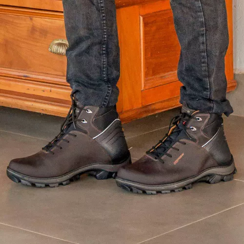 Bota coturno de segurança EPI´s em Couro ref. Tigu... - LEEFOOT