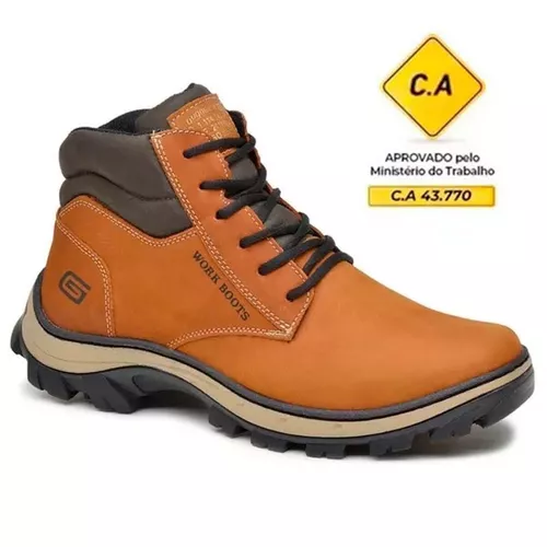 Bota coturno de segurança EPI´s em Couro ref. Forc... - LEEFOOT
