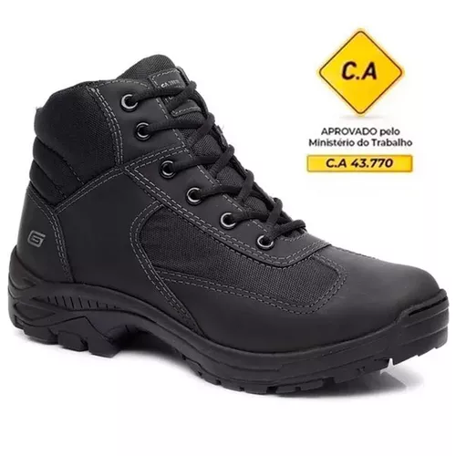 Bota coturno de segurança EPI´s em Couro ref. Ente... - LEEFOOT