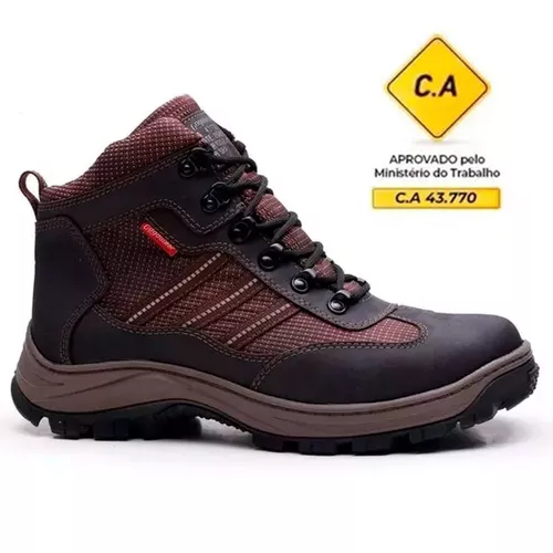 Bota coturno de segurança EPI´s em Couro ref. Fall... - LEEFOOT