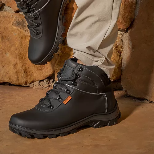 Bota coturno de segurança EPI´s em Couro ref. Otan... - LEEFOOT
