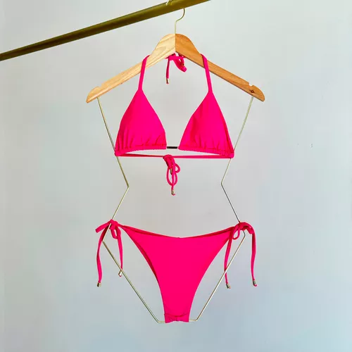 TOP NARA CORTININHA BIQUINI - PINK - 102-PINK - Loik
