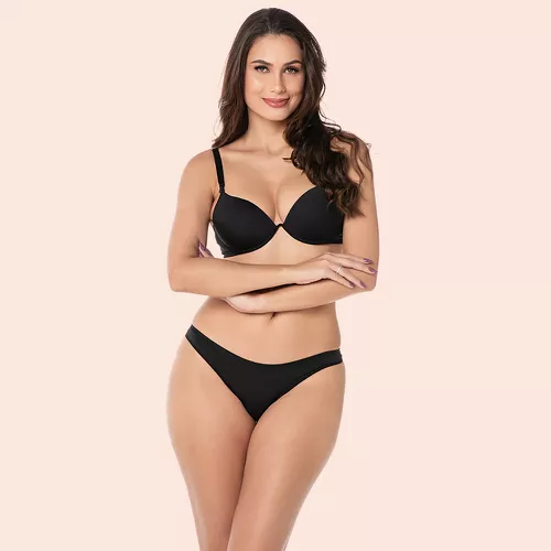 SUTIÃ PUSH-UP COM ARO INTEIRIÇO - PRETO - 0042-PRE... - Loik