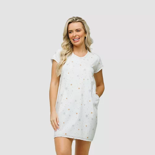 CAMISAO ESTAMPADA COM BOLSO - ESTAMPADO - 1701212-... - Loik