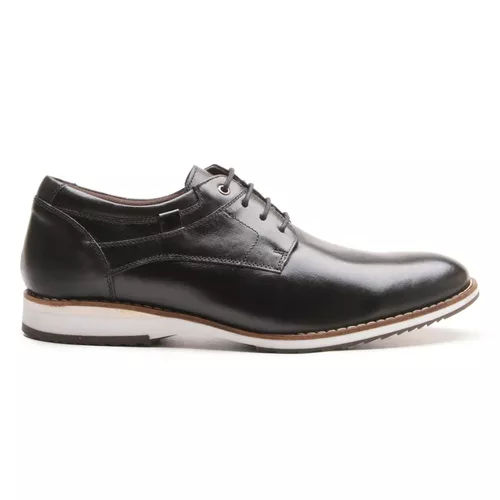 Sapato Social Masculino Preto em Couro - KA-3179PR... - LOJA CALPRADO