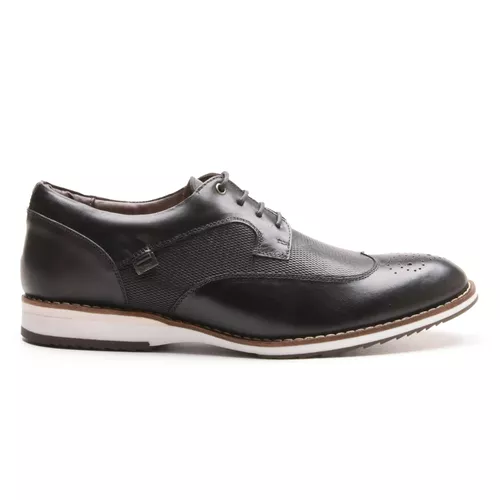 SAPATO SOCIAL MASCULINO PRETO EM COURO - KA-3181PR... - LOJA CALPRADO