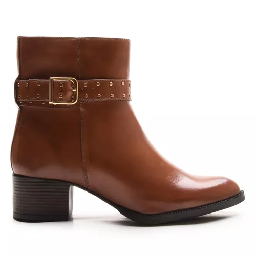 Bota/Coturno Feminina Kader Woman Couro Confort Cr... - LOJA CALPRADO