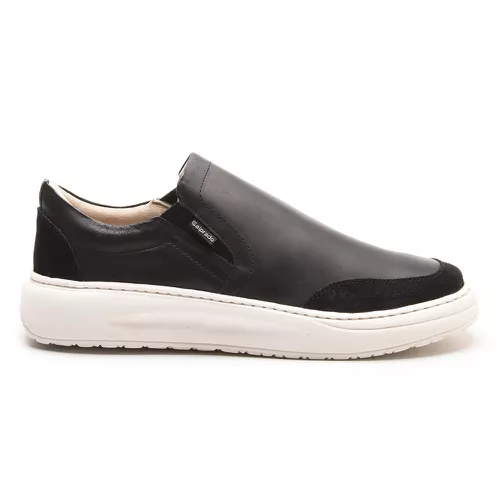 Tenis Slip On Couro Preto - KA-2134PTO - LOJA CALPRADO