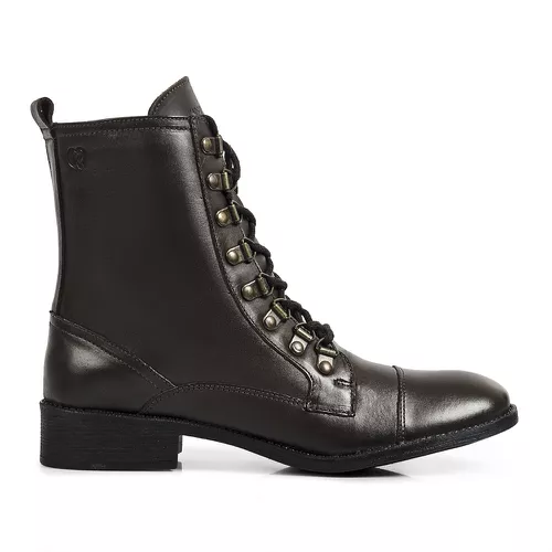 Bota/Coturno Feminina Kader Woman Couro Confort Ca... - LOJA CALPRADO