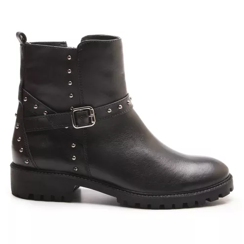 Bota Casual Kader Woman Feminina Preta com Zíper -... - LOJA CALPRADO