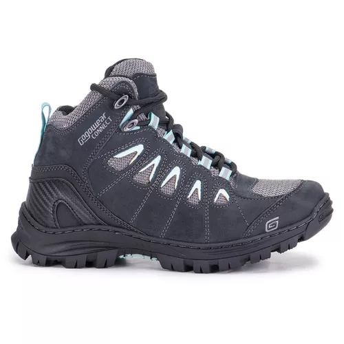Bota Anti-Torção Adventure Feminino 100% Couro ref Aspen Cinza
