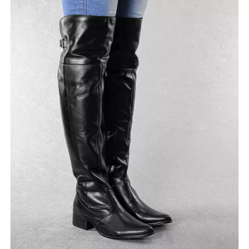 Bota Feminina Over Couro Legítimo - Loja Miuzzi